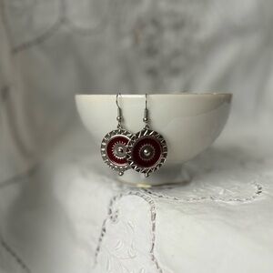 Bohemian medallion style earrings